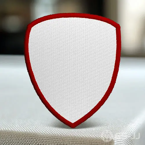 7.Red Border Blank Stock Shaped Patches 7.Red Border Blank Stock Shaped Patches