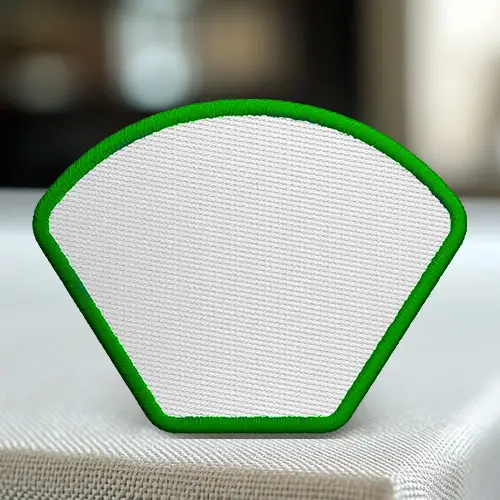 5.Scalloped Blank Stock Shaped Patches