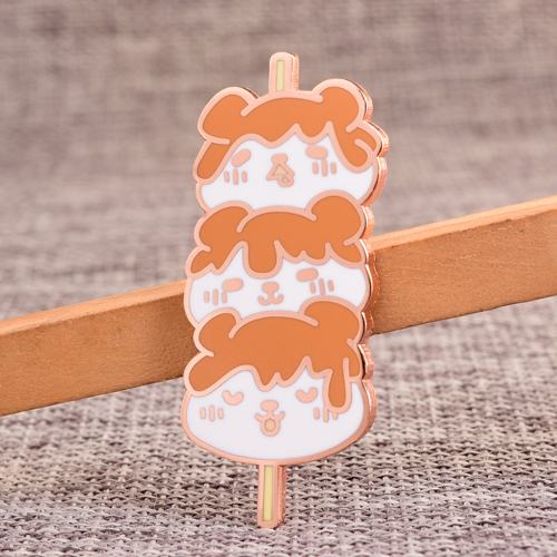 Cartoon Stick Food Enamel Pin
