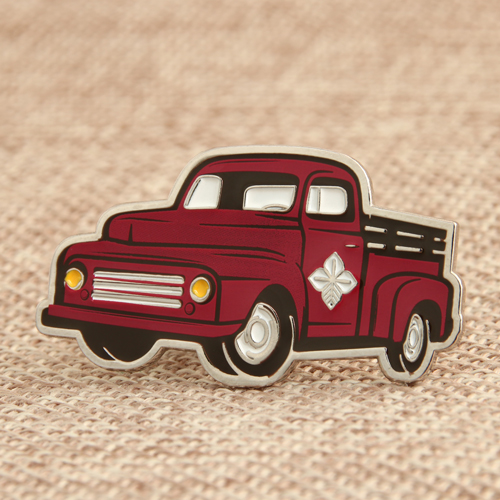 Red Truck Enamel Pins