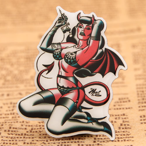 Custom Strong Girl Pins 
