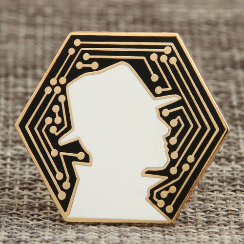 Side Face Enamel Pins