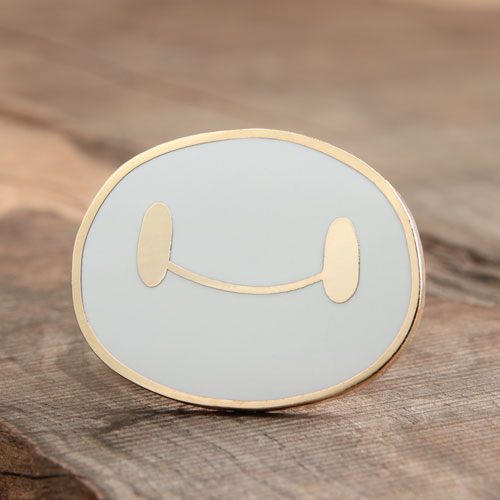 Smiling Face Enamel Pin