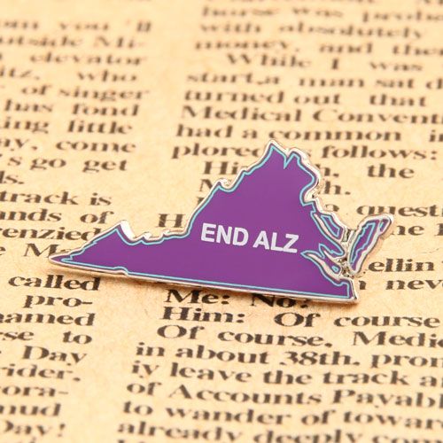 End Alz Enamel Pins