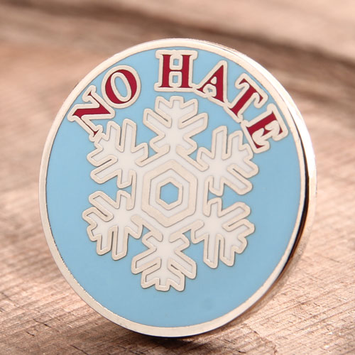 Custom NO HATE Enamel Pins