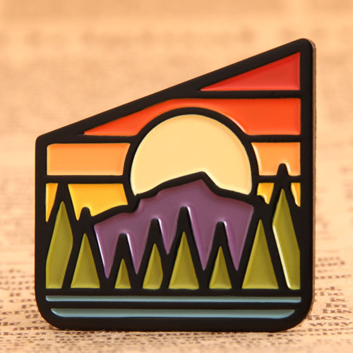 Custom Sunrise Impression Pins