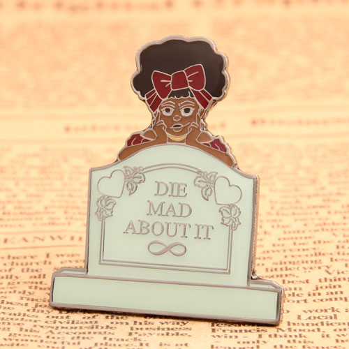 Custom Tomb Girl Enamel Pins