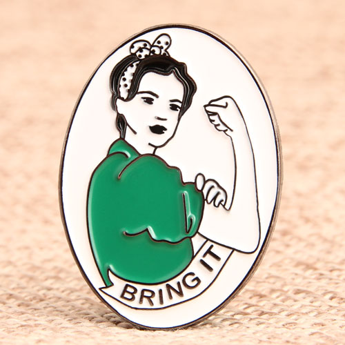 Custom Woman Lapel Pins