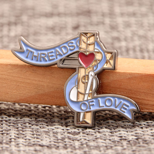 Enamel Pin | Custom Threads Of Love Pins | Cheap - EnamelPins.com