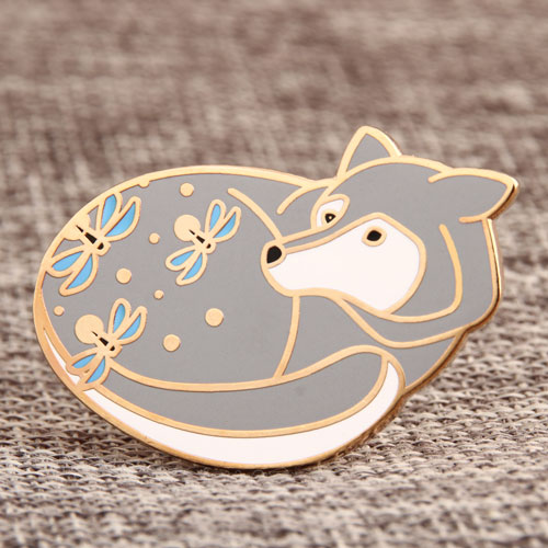 Custom Grey Fox Pins| Hard Enamel Pins - 40% off