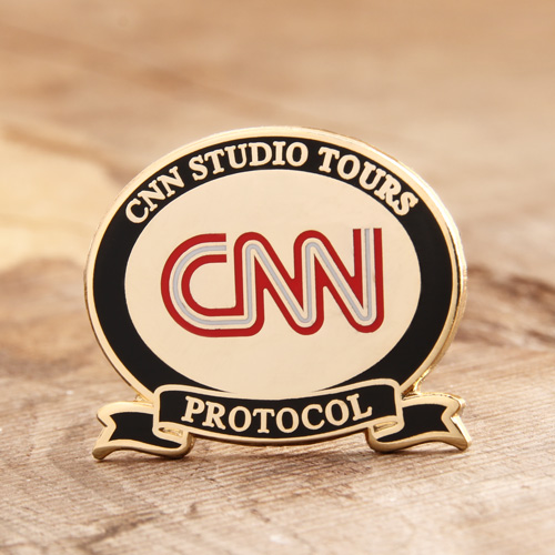Custom CNN Lapel Pins | Hard Enamel Pins - 40% off