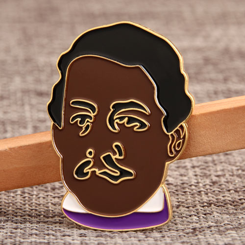Enamel Pins | Custom Man Portrait Pins | Cheap - EnamelPins.com
