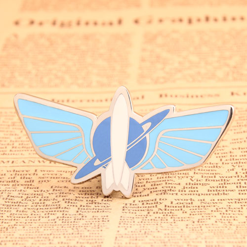  Custom Blue Airship Pins