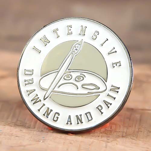 Drawing and Pain Enamel Pins