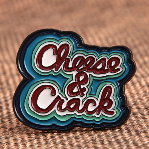 Cheese Crack Enamel Pin