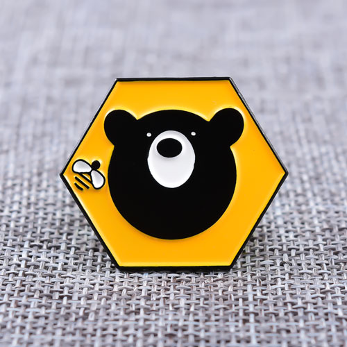 Bear and Bee Soft Enamel Pins