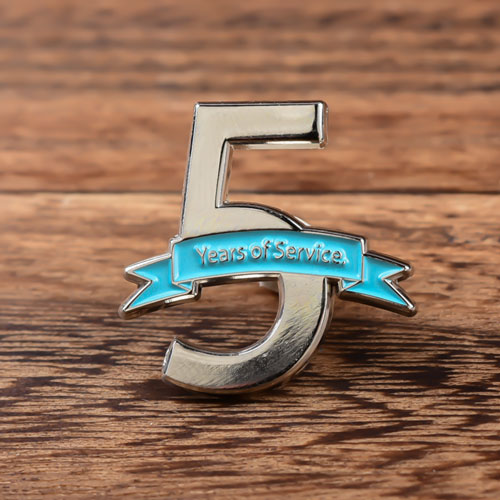 5 Years of Service Custom Pins