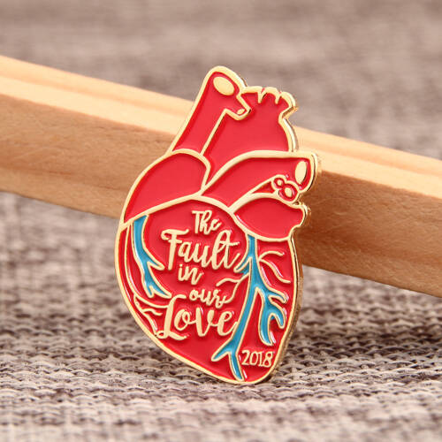 Heart Shape Custom Enamel Pins