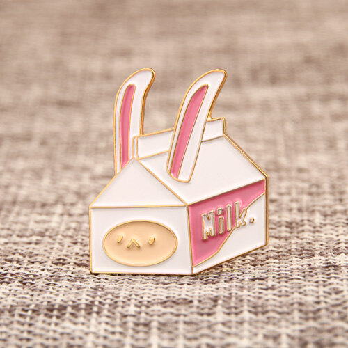 Rabbit Milk Carton Pins