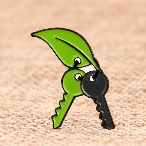 Leaf Key Chain Lapel Pins