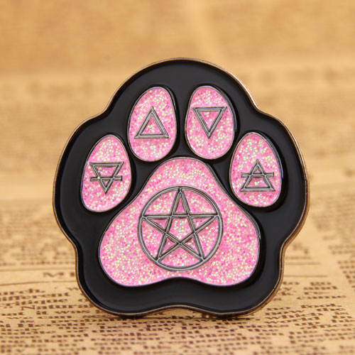 Cat Footprint Custom Pins Cheap