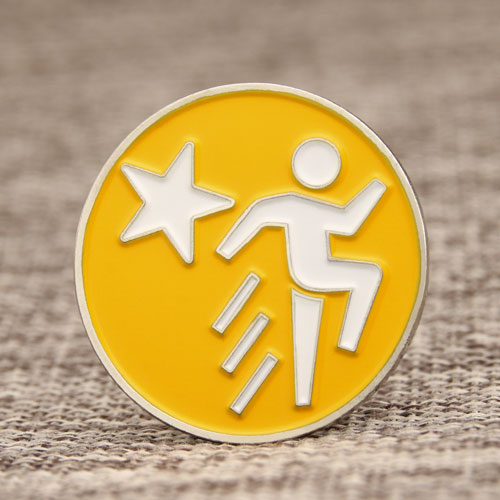 Running Man Enamel Pins
