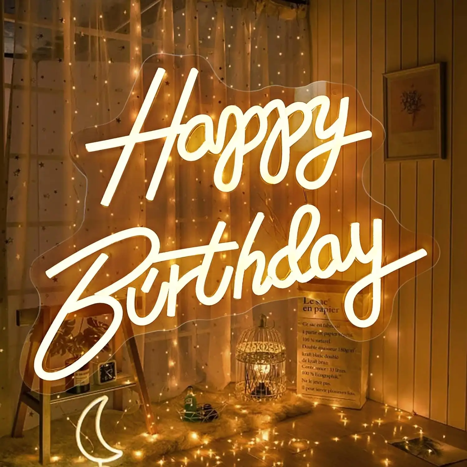 Happy Birthday Neon Sign