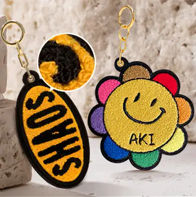 Custom Chenille Keychains with No Minimum