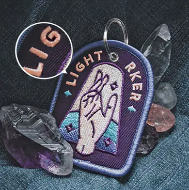 Custom Embroidered Keychains with No Minimum