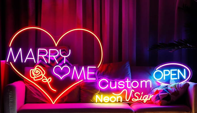 custom neon led signs