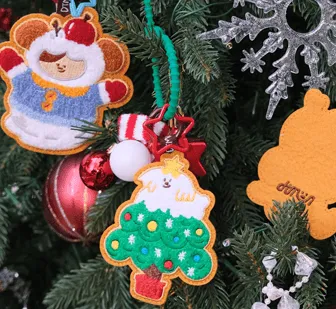 cute custom fabric keychains