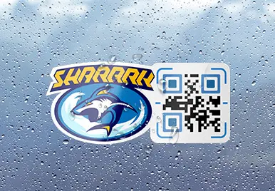 Matte Finish QR Code Stickers 