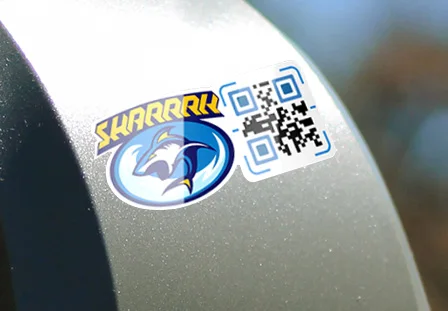 Glossy Finish QR Code Stickers Glossy Finish QR Code Stickers