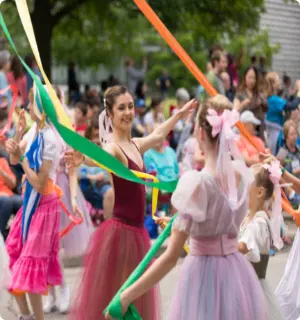Custom holiday ribbon with logo