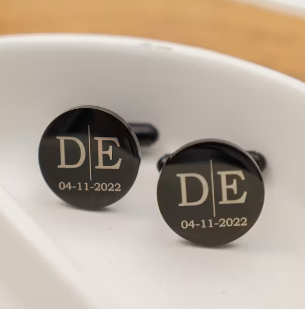 personalized cufflinks for groomsmen 