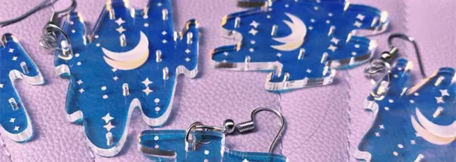 best unique custom earrings with logo