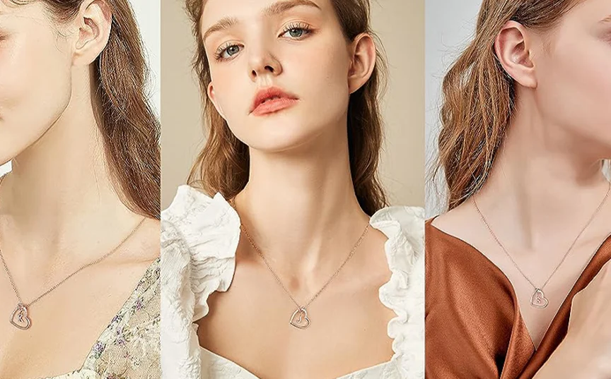 womens initial necklace