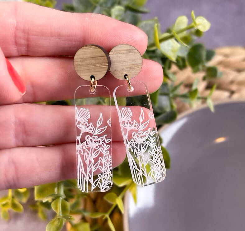 acrylic earrings