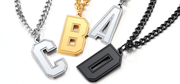 personalized initial necklace