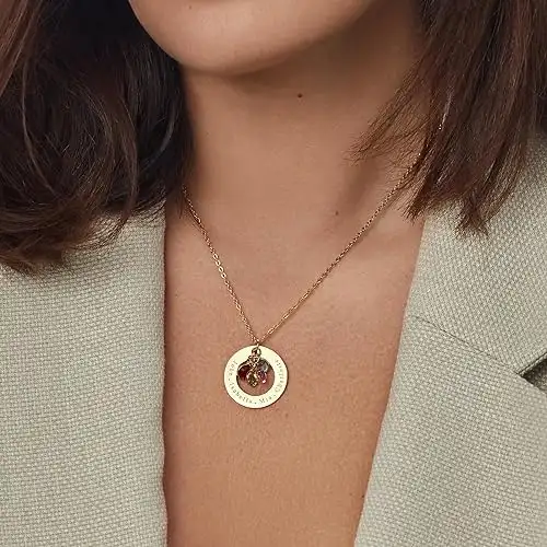 custom birthstone necklace