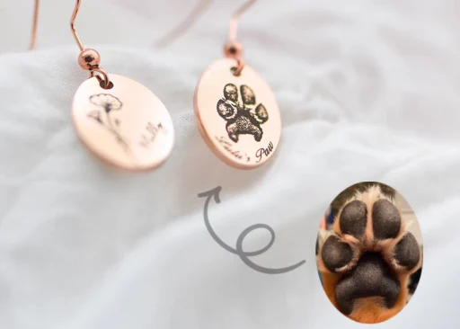 custom pet earrings