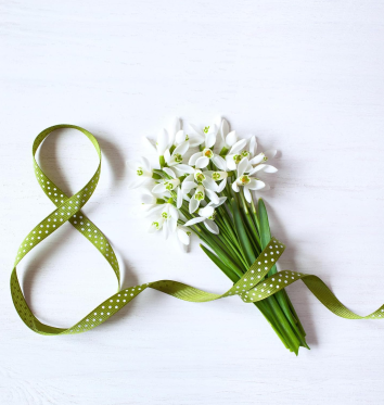 green grosgrain ribbon