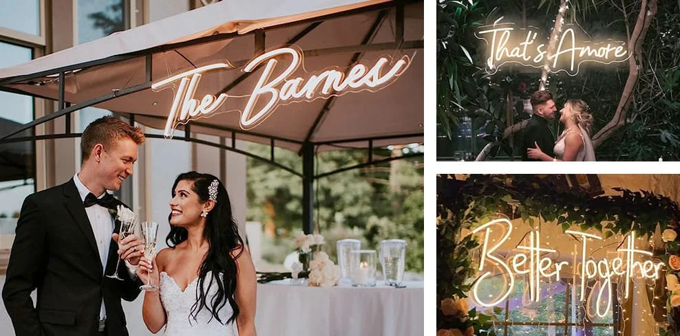 Wedding custom led neon signs