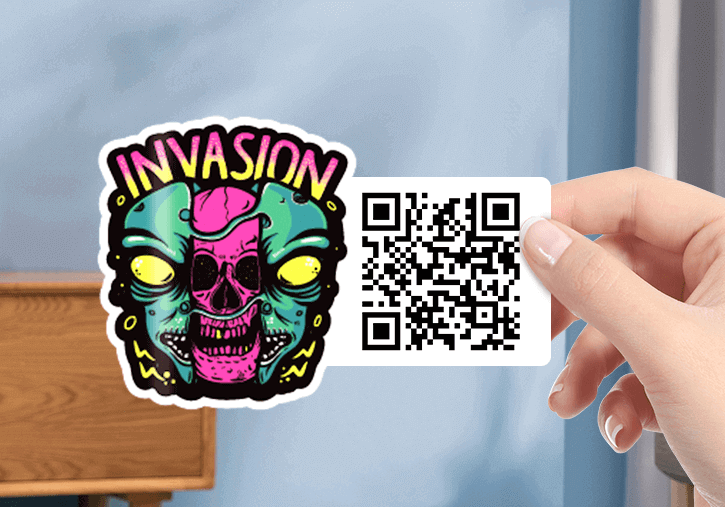 Customized QR Code Stickers