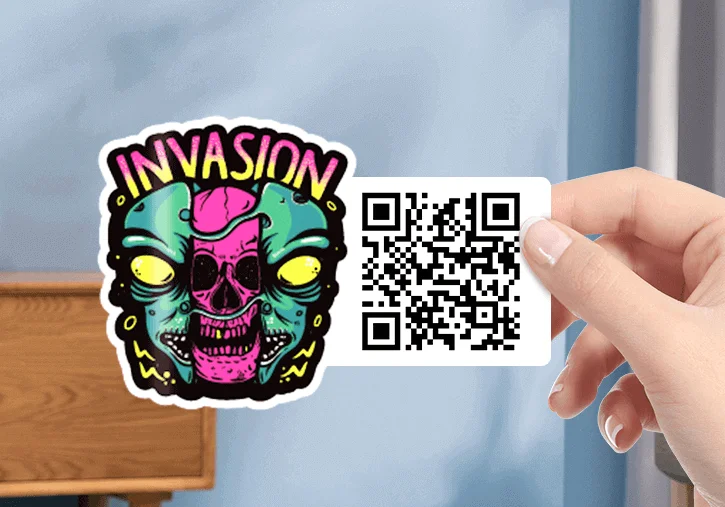 Customized QR Code Stickers Customized QR Code Stickers