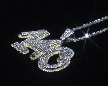 men's moissanite pendants