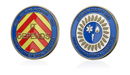 Custom EMS Challenge Coins