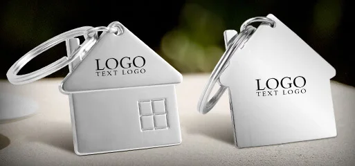 Top-quality Metal House Shape Keychains