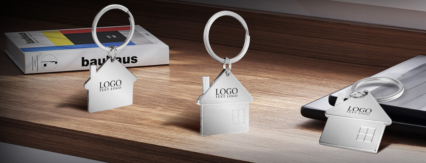 Gallery of Metal House Shape Keychains