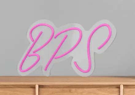 Cut to shape custom neon signs